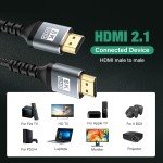 8K HDMI Cable 4K@120Hz 8K@60Hz HDMI 2.1 Cable 48Gbps Adapter For RTX 3080 eARC HDR Video Cable PC Laptop TV box PS5 1M 3M 5M 7M