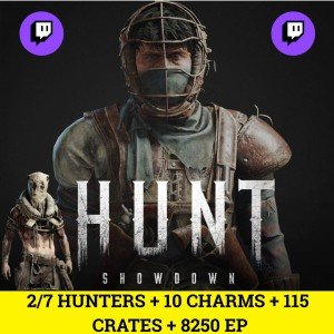 Hunt Showdown - 2/7 HUNTERS + 13 Skins + 10 Charms + 115 Crates + 8250 EP - Twitch Drops