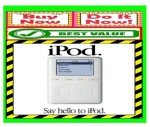 Sale Podcast Apple Classic IPOD White 40GB, 2 Inch Display IPOD 3rd Generation Buy Now! Media Player Music Vintage Song Portable IPhone View