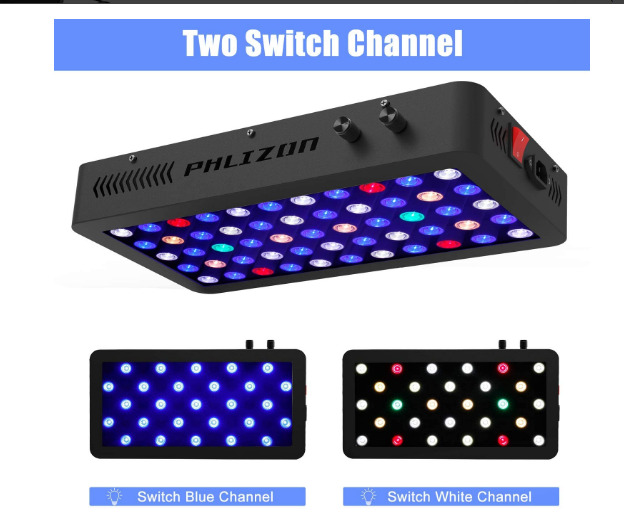Phlizon 165W Full Spectrum LED Aquarium Light