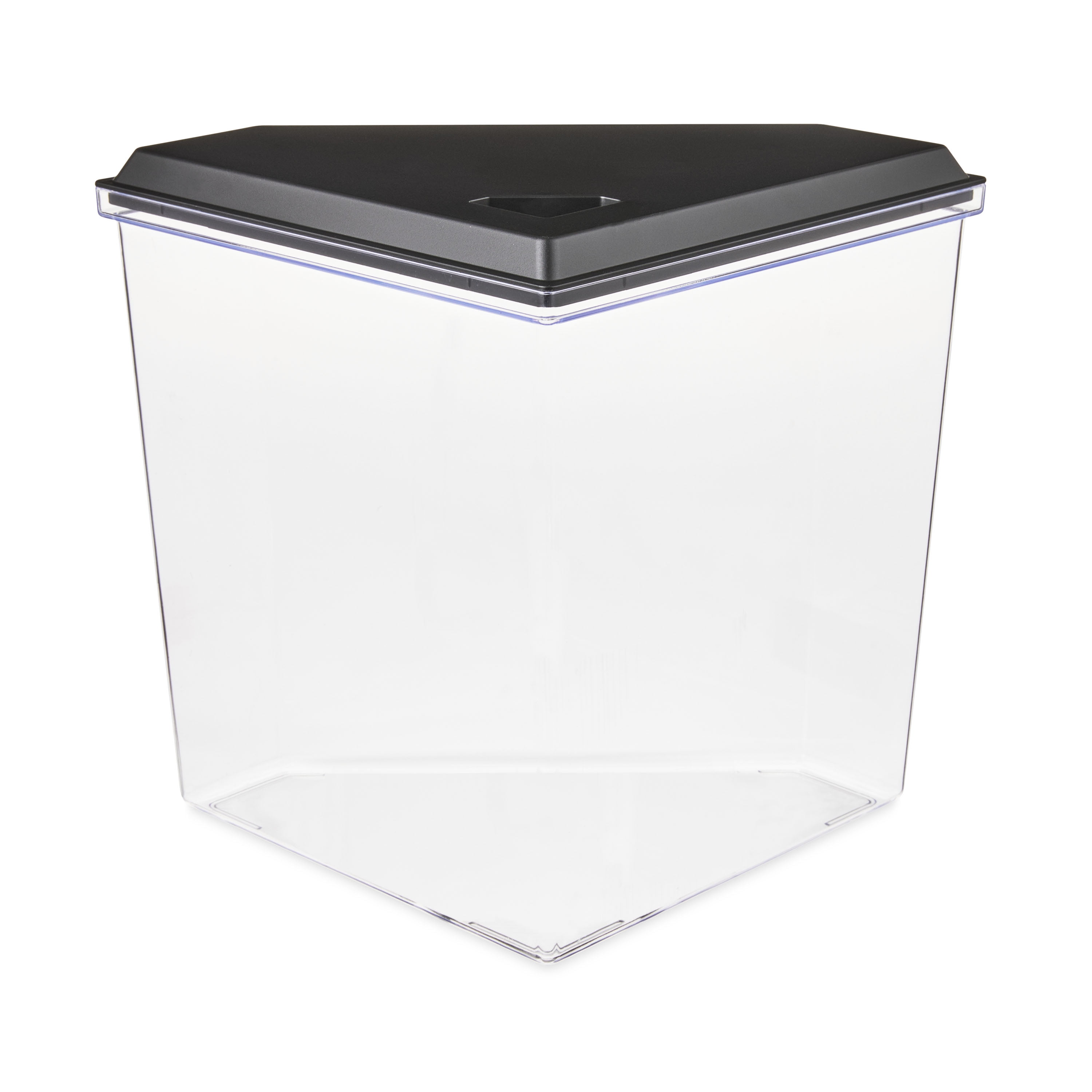 Black 1 Gallon Plastic Aquarium Tank - Aqua Culture