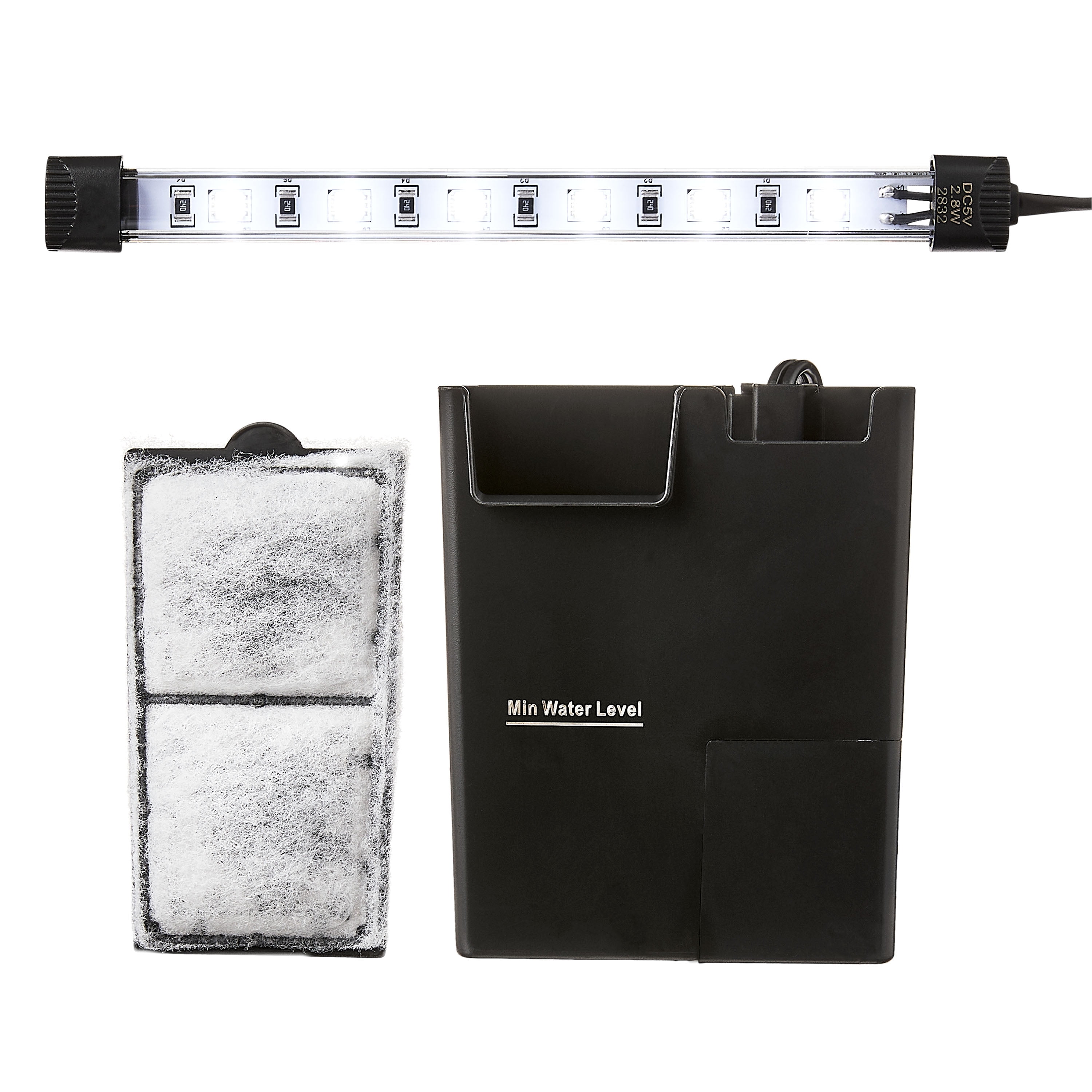 Aqua Culture 2.5 Gallon Black Aquarium Tank