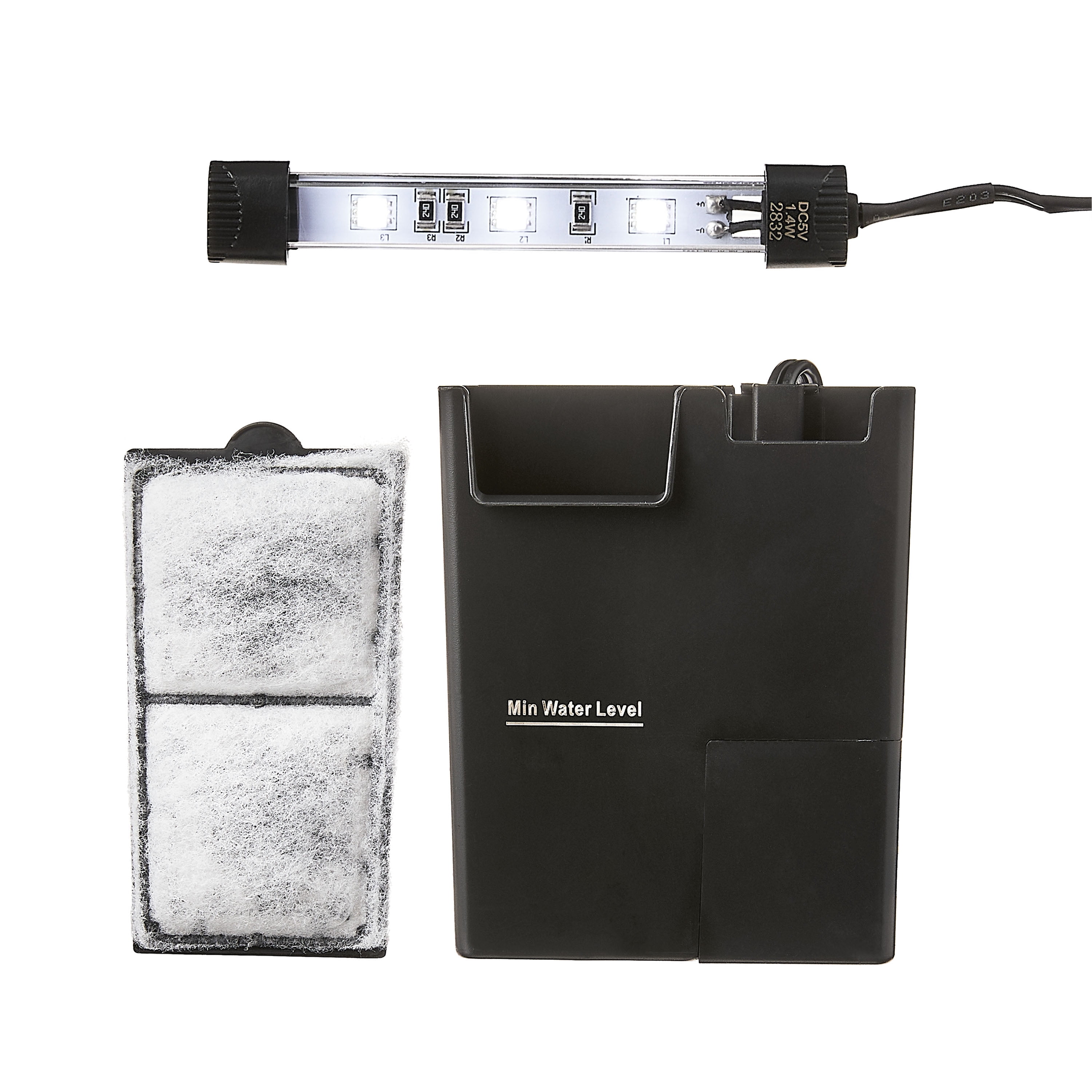 Black 1 Gallon Plastic Aquarium Tank - Aqua Culture