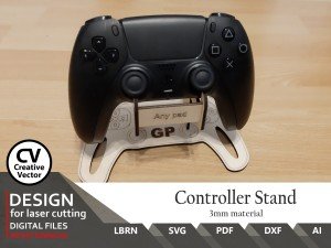 Laser Cut Controller Stand SVG files for Games