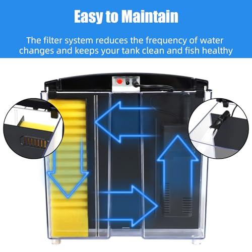 AQUANEAT 1.2 Gallon LED Betta Fish Tank
