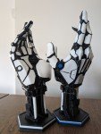 Futuristic Robot Hand Controller Holder for Gaming