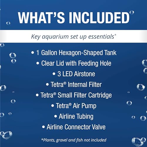 Hexagon Tetra LED Aquarium Kit, 1 Gallon