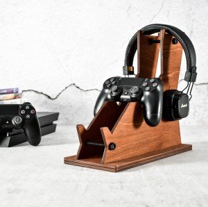 Gamer Controller and Headphones Stand Docking Station