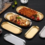 Gold Stainless Steel Dining and Dessert Plate