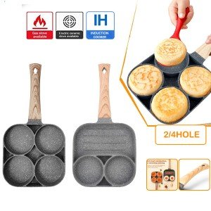 4-Hole Non-Stick Omelette and Pancake Pan
