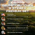 Premium Grumpy Butcher 8-Steak Assortment Set