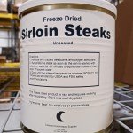 25-Year Shelf Life Freeze-Dried Beef Sirloin Steaks