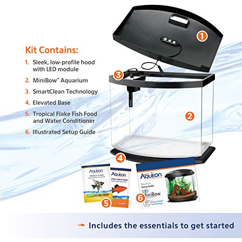 Aqueon 5 Gallon LED MiniBow Aquarium Kit