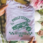 Retro Cheesesteak Lover T-Shirt for Foodies