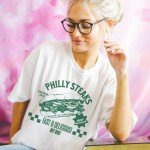 Retro Cheesesteak Lover T-Shirt for Foodies