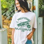 Retro Cheesesteak Lover T-Shirt for Foodies
