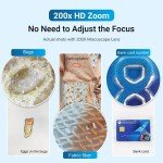 APEXEL 200X Pocket Microscope Lens for Smartphones