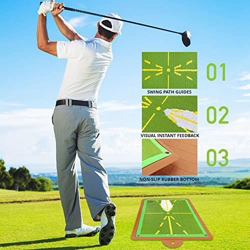 Premium Golf Impact Training Mat with Path Feedback