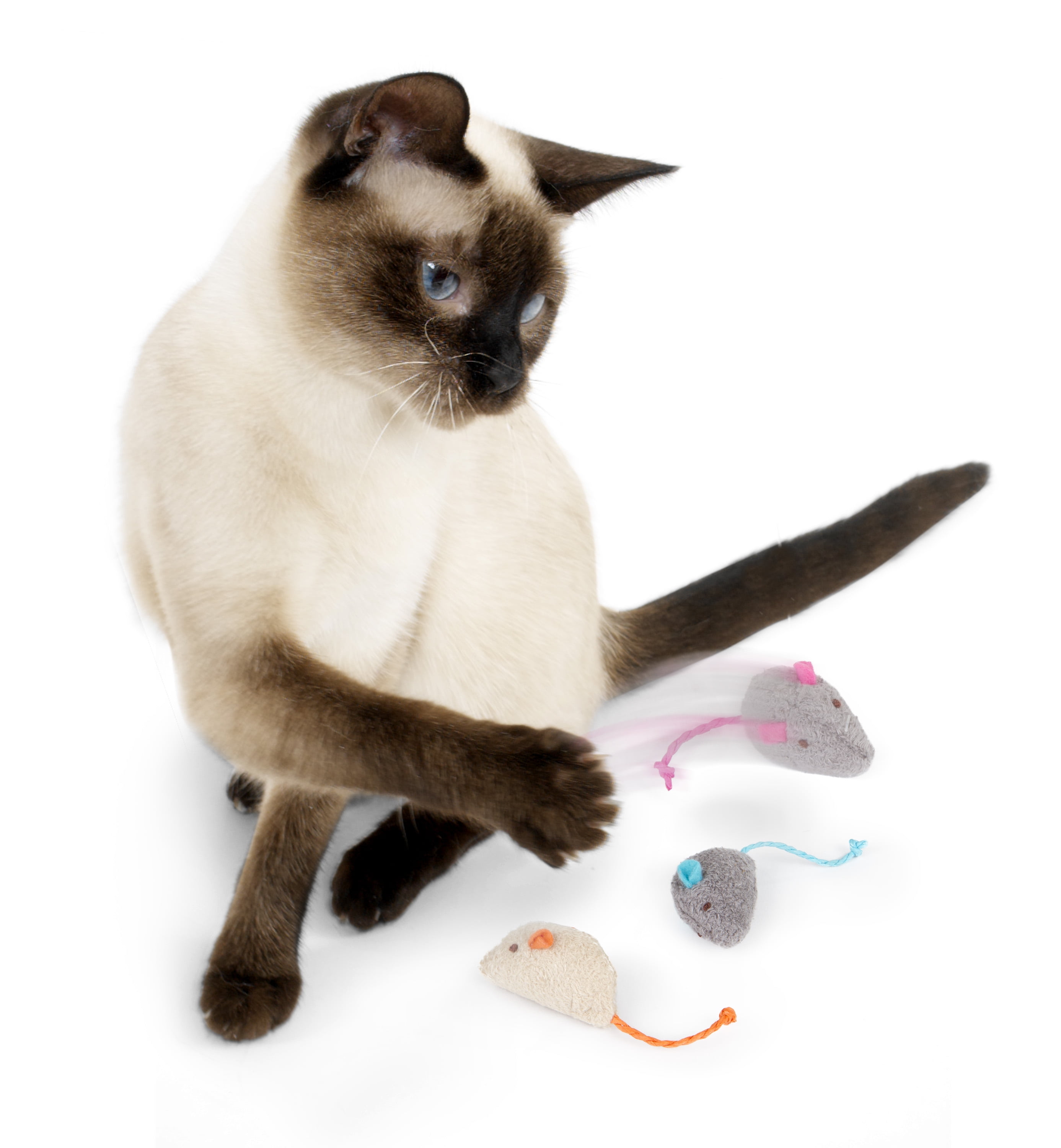 Set of 3 Catnip Mice Toys