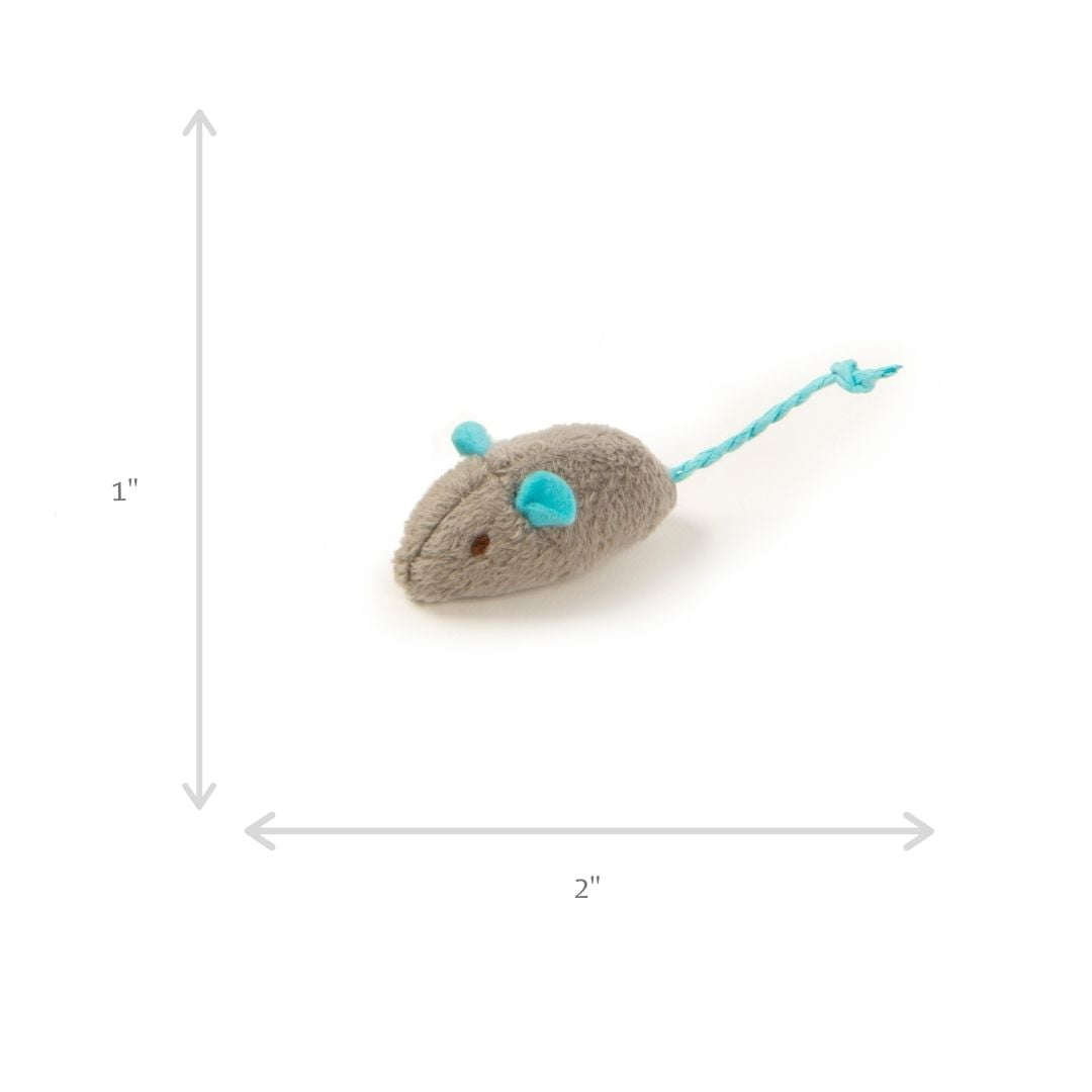 Set of 3 Catnip Mice Toys