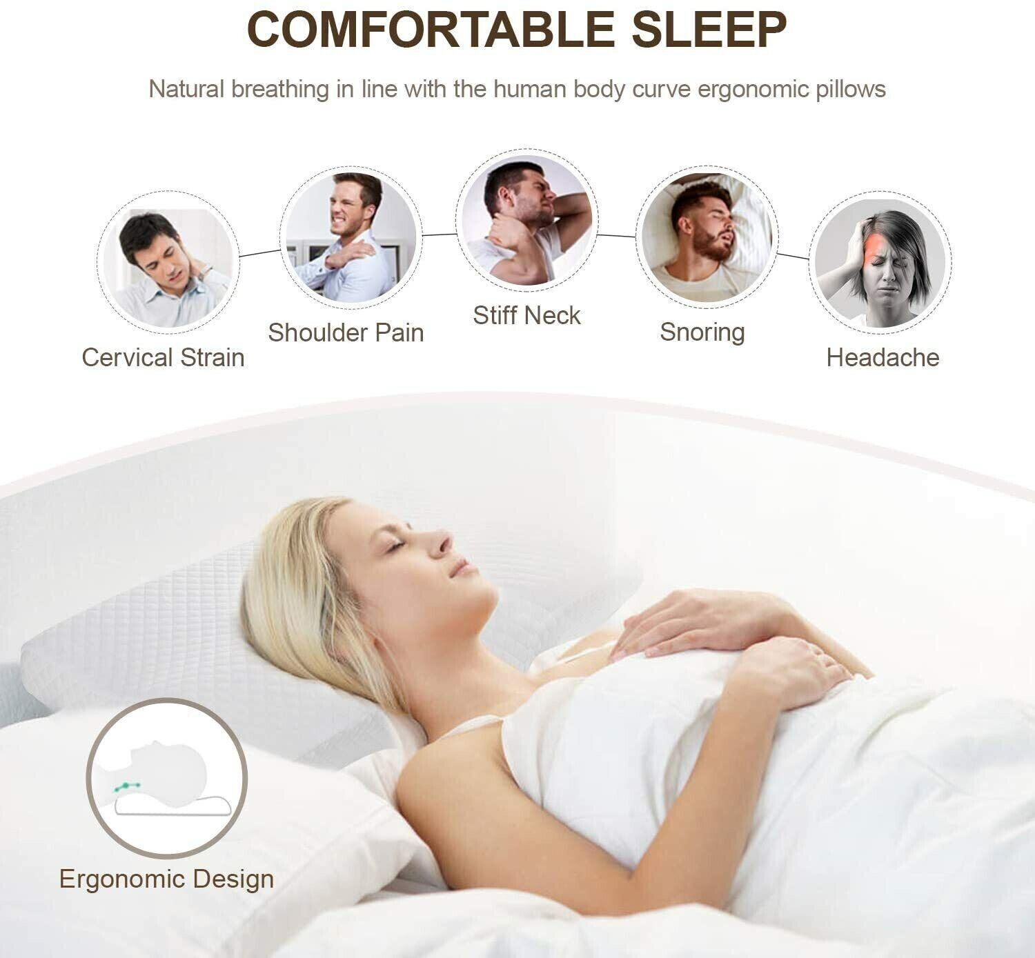 Memory Foam Neck Pillow for Pain Relief