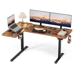 Acrolix 59" Reversible L-Shaped Electric Standing Desk
