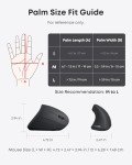 Anker Wireless Vertical Ergonomic Optical Mouse - Black