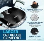 Ortho Gel Memory Foam Office Cushion