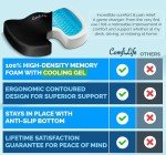 Ortho Gel Memory Foam Office Cushion