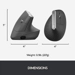 Logitech MX Vertical Wireless Mouse for Ergonomic Comfort