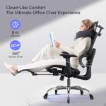 LarkLeaves Ergonomic Office Chair with Footrest