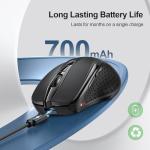 Ergonomic Wireless Mouse with Nano Receiver