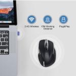 Ergonomic Wireless Mouse with Nano Receiver