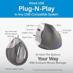 Evoluent VM4L Left-Hand Ergonomic Vertical Mouse