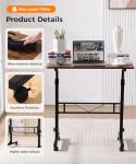 Adjustable Mobile Standing Desk with Wheels