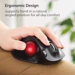 ELECOM Left-Handed Wireless Ergonomic Trackball Mouse