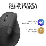 Logitech Lift Left-Handed Wireless Ergonomic Mouse