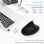 Ergonomic Wireless Left-Handed Vertical Mouse