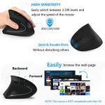 Ergonomic Wireless Left-Handed Vertical Mouse