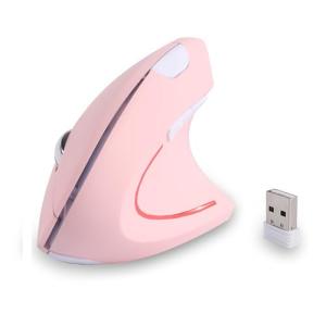 Pink Left-Handed Ergonomic Wireless Vertical Mouse