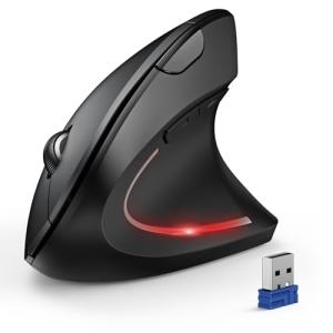 TECKNET Wireless Bluetooth Vertical Ergonomic Mouse