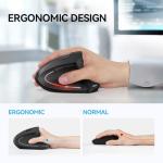 TECKNET Wireless Bluetooth Vertical Ergonomic Mouse