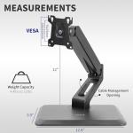 VIVO Pneumatic Height Adjustable Monitor Desk Stand