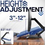 VIVO Pneumatic Height Adjustable Monitor Desk Stand