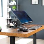 VIVO Pneumatic Height Adjustable Monitor Desk Stand