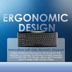 Evoluent R3K Ergonomic Keyboard with Numeric Pad