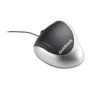 Goldtouch Left-Handed Comfort Mouse USB, Black Silver