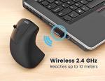 Perixx Left-Handed Wireless Ergonomic Vertical Mouse
