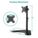 WALI Adjustable Single Monitor Stand for Desks