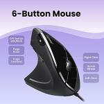 Perixx Perimice-513L Left-Handed Vertical Mouse